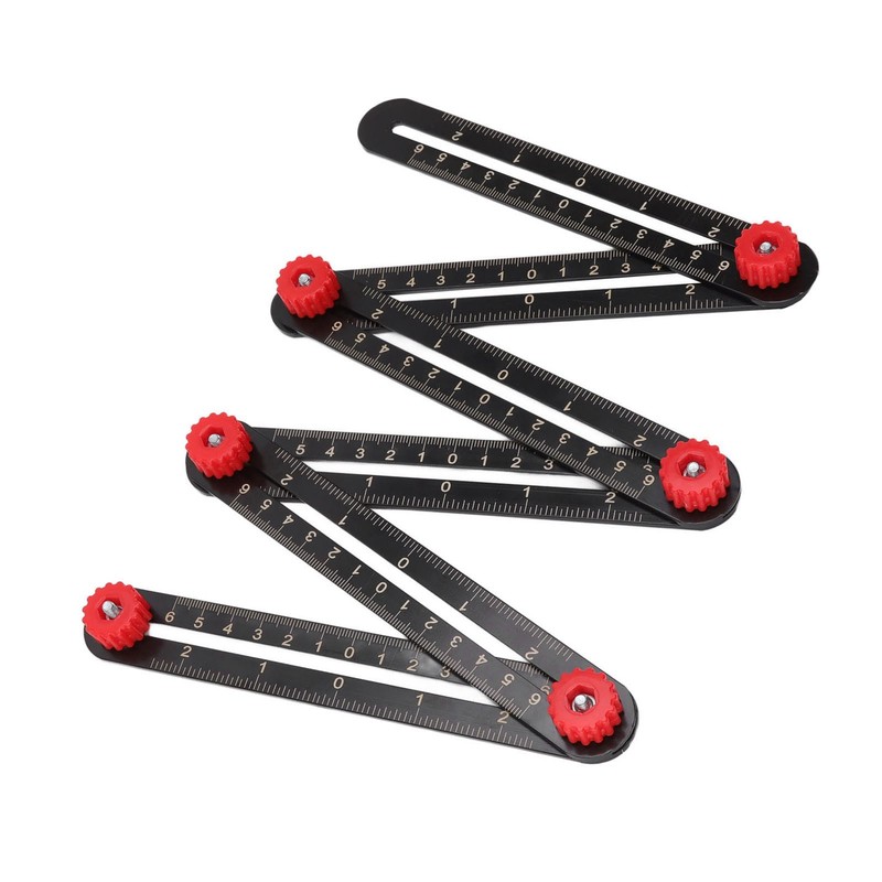 Aluminum Alloy Multi Angle Measuring Ruler Universal Opening Locator Measurement