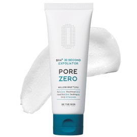 BE THE SKIN BHA+ Pore Zero 30 Second Exfoliator - Pore Erasing Face Peeling Gel with Salicylic Acid, Aloe Vera - Removes Dead Skin & Sebum - Glass Clear Skin, Korean Skincare, 3.38oz.