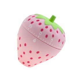 Ciieeo Strawberry Design Kitchen Timer Creative Mechanical Countdown Alarm Clock Easy to Use Study Manual for Home Classroom Use