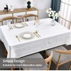 Plenmor Table Cloth for Rectangular Table Natural Tablecloth for Outdoor