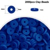 2000pcs Royal Blue Clay Beads for Bracelets Making Heishi Polymer