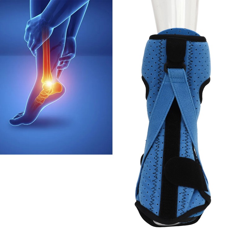 Foot Drop Splint Brace 3 Elastic Straps Soft Liner Foot