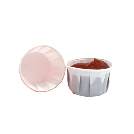 250 x 1oz/28ml Round Waxed Paper Souffle Pots, Ideal for Sauce Pots, Dipping Cups, Ramekins, Condiments, and Portions Cups