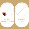 ROSENICE Pack of 100 Cotton Buds with Long Wooden Handles