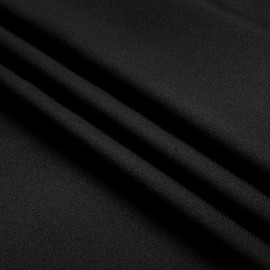 Sterling Mill Polyester Rectangle Tablecloth – Christmas Elegant Table Cover for Weddings, Dinner, Parties, Birthday, Banquets and Events - White & Black (Plain Black, 52"x90" Rectangle)