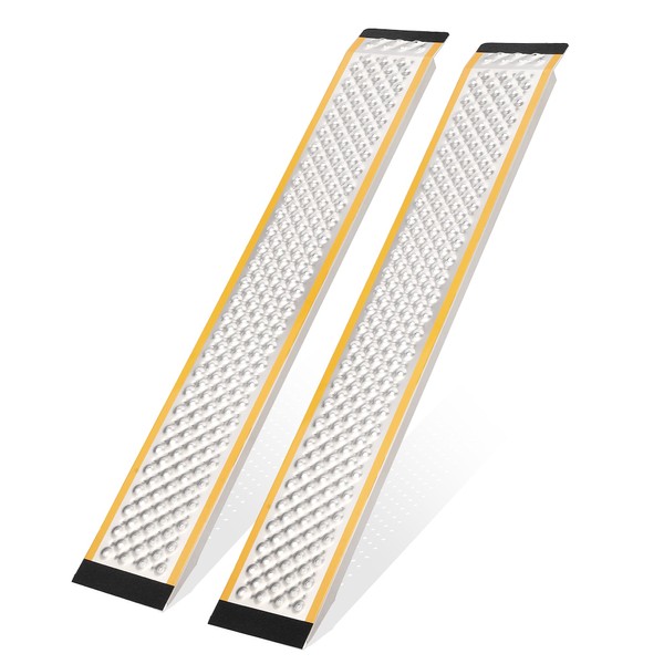5FT Set of 2 Aluminum Loading Ramps, 9" Wide Heavy