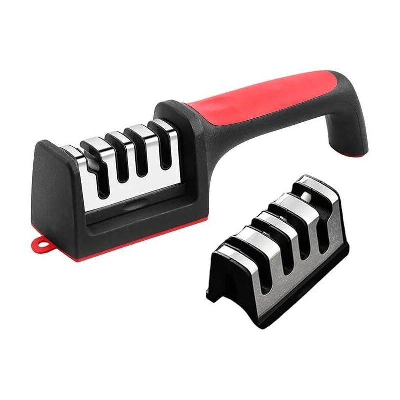 Unbranded 2PCS Knife Sharpener Professional 4-Stage Ceramic Diamond Steel Sharpening