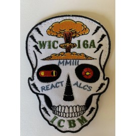 USAF WEAPONS SCHOOL ICBM WIC 16A nuclear patch, MMIlI, REACT, ALCS, Sugar Skull