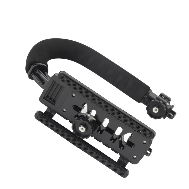 Camera Handheld Stabilizer ABS Sponge Adjustable Angle U Shaped Foldable