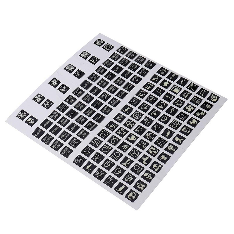 C-FUNN Rocker Switch Sticker Switch Panel Sticker Car Boat Truck