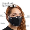 XRGO XM25BK Plain Black Cloth Reusable Face Mask with PM2.5