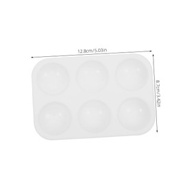 TEHAUX 20pcs Rectangular Plastic Paint Tray for Art Classes DIY Crafts School Projects Parties Versatile Watercolor Mixing Tool