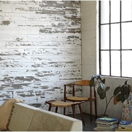 Timeline Wood Skinnies 00955 11/32 in. x 5.5 in. x 47.5 in. Wood Panels, White (6-Pack)