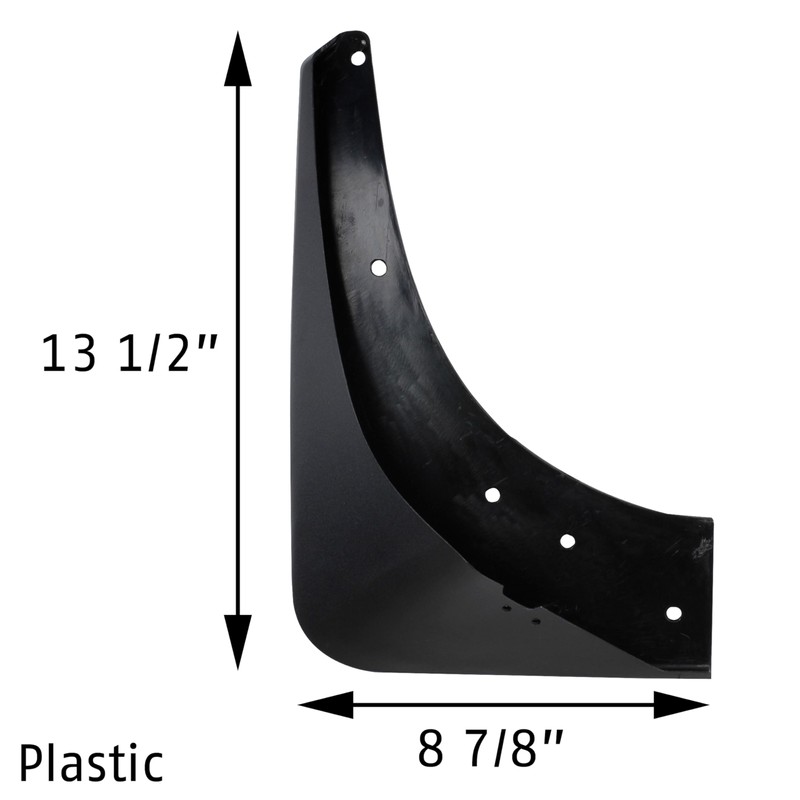 1984–1990 Corvette C4 Front Fender Splash Guards – Injection-Molded ABS
