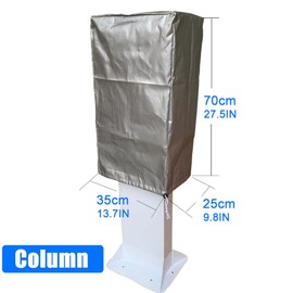 LOTHID Wallbox Weather Protection Roof for Electric Car Charging Station, Outdoor Waterproof Dustproof Rainproof Charging Cradle Cover (Column Type: 70 x 35 x 25 cm)