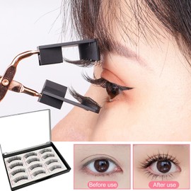 Kzouenzu Eyelash Extension Kit, DIY Lash Extension Set, Eyelash Extensions for DIY at Home, Eyelash Applicator Eyelash Brush for Beginners