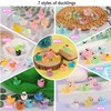 UHOMENY Mini Resin Ducks with 7 styles 56pcs Tiny Ducks