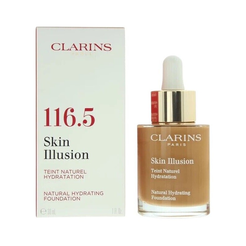 Clarins Skin Illusion Natural Hydrating Foundation 1 FL OZ 116.5
