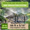 66FT 5/16in Drip Irrigation Hose for 360 ° Adjustable Drip