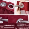 Ecoehoe Hotel Grade Waffle Weave Fabric Hook Free Shower Curtain