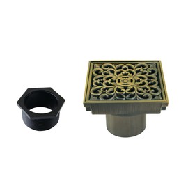 Kingston Brass BSF9771AB Watercourse Shower Drain, Antique Brass