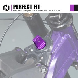 NICECNC Purple Key Cover Cap Key Head Cover Key Case Head Shell Holder Compatible with Surron Light bee X Light bee S Light bee L1E CNC Aluminum Compatible with Segway X160/ X260 See Fitment