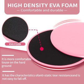 2 Pair Exercise Core Sliders, Yoga Pilates Gliding Disc, Sliders for Working Out Yoga Pilates Gliding Disc Liders Exercise Fitness Sliders, Fitness Home Gym Stretch Double Sided Sliding Plates (black)