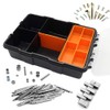 Plastic Tool Storage Box, Portable Waterproof Organizer Box with Adjustable