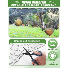 Bird Protective Mesh Netting Keep Birds and Pests Away from Your Garden Non 50 X 25ft (Hole Spacing 2.5cm/1in)