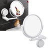 Wall Mount Makeup Mirror 360 Degree Rotation Clear Undistorted Single