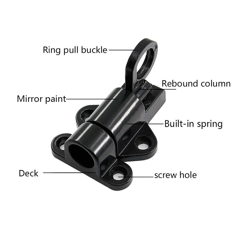 Bhina Pack of 2 automatic locking door latch, spring lock,