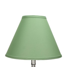 FenchelShades.com Lampshade 5" Top Diameter x 12" Bottom Diameter x 9" Slant Height with Washer (Spider) Attachment for Lamps with a Harp (Celadon)