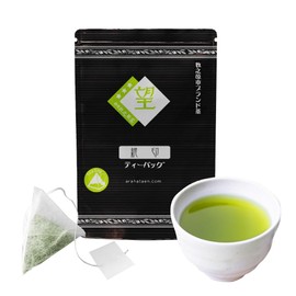 Arahataen Earth's Poetry Nozomi Silver Stamp Tea Pack, 0.07 oz (2 g) x 30 Pieces, Cold Brew Hot Premium Tea Bag, Green Tea, Shizuoka Deep Steamed Tea, Kabuse Tea, Japanese Tea, Makinohara City,