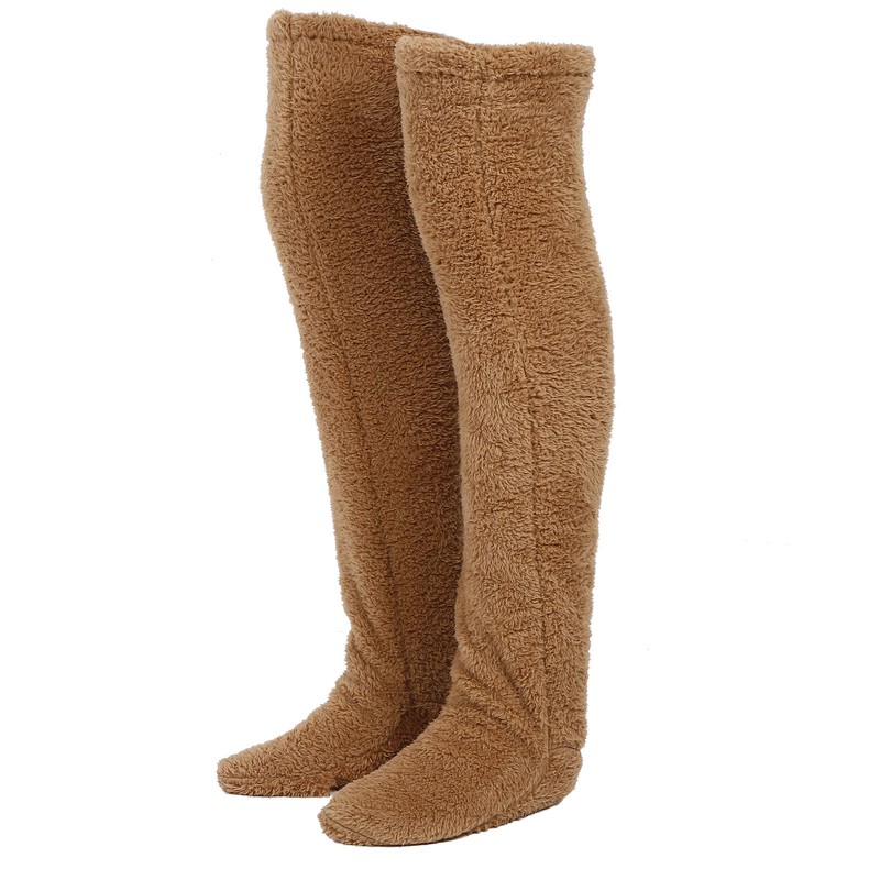 Thicken Long Socks Polyester Women Winter Warm Soft Stockings Warmer