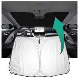 YEE PIN Sun Protection Car Compatible with Smart 1 2023 2024, Foldable Car Parasol Smart #1 Front Windscreen UV Dust Protection