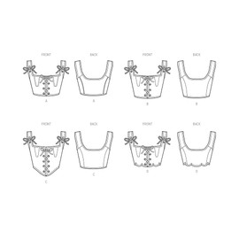 SIMPLICITY Sewing Pattern SS9943K5 Misses' Corset Costumes K5 (8-10-12-14-16)