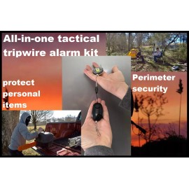 TriggerCannons Camp Guardian Trip wire alarm W/ waterproof kit & 85ft of Trip wire on reel