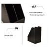 Vertical Style,Leather Magazine Holder Office Desk Organizer File Document Tray