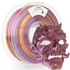 Silk S-Series PLA 3D Printer Filament, Shiny Multicolor Rainbow PLA