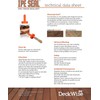 DeckWise Ipe Seal Hardwood End Grain Sealant for Fresh Cut