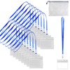 FINGOOO ID Card Holder, Neck Holder, 15 Pieces, Neck Strap,