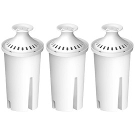 Filtro de Agua para Brita Longlast, Filtros de Repuesto de Larga Duración para Jarras y Dispensadores, Blanco, 3 Piezas