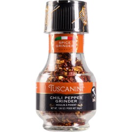 Tuscanini Premium Chili Pepper Spice Grinder, 1.06oz | Freshly Ground Chili Powder | Product of Italy