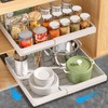 DOMNIU 2 Pack Pull Out Cabinet Organizers Expandable (13''-19''), Plastic