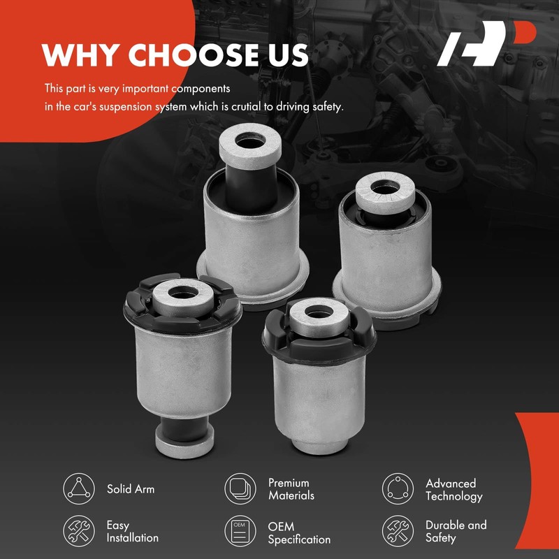 A-Premium 4 x Front Lower Control Arm Bushing Kit, Compatible