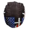Hot Leathers HWH1120 Flag Cross Headwrap - One Size Multi