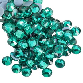 Beadsland Hotfix - 1440 diamantes de imitación de cristal con parte trasera plana para manualidades, ropa, decoración de bricolaje, circonita azul, SS