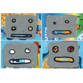 UNFRAMED new 5 x 7 handmade painted postcard contemporary art Chris Moss