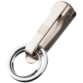 Porlpopo Belt Clip, Key Ring, Popular, Key Chain, Key Hook, Bike, Stylish, Durable, Anti-Lost, Belt Loop, Silver