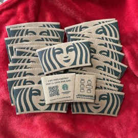 Starbucks New Starbucks HOT CUP SLEEVES | Set of 25 | Cardboard | Starbucks Earthsleeve